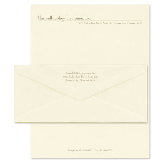 Executive Ecru Letter Sheets